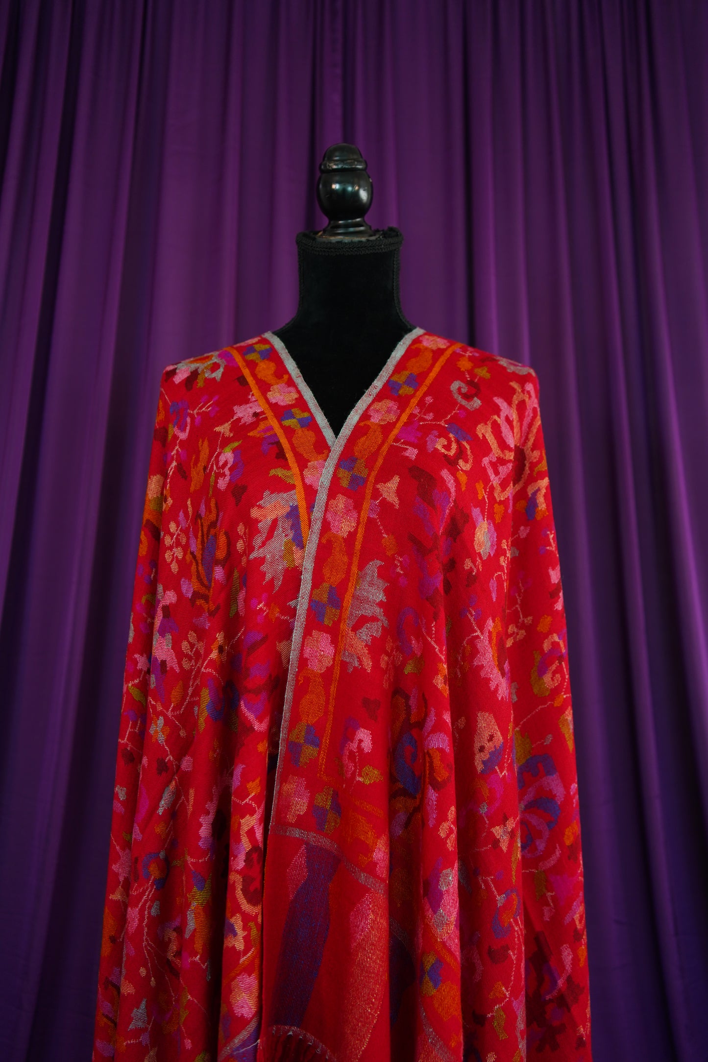 red GI kani jamma pashmina shawl 0012