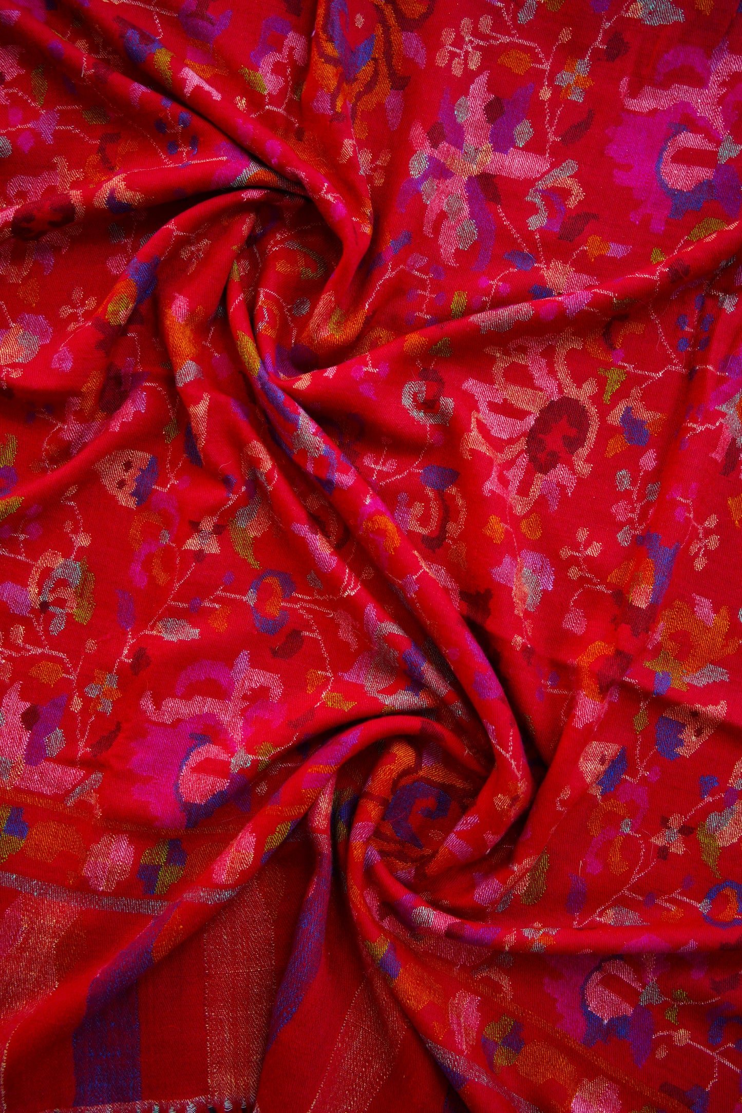 red GI kani jamma pashmina shawl 0012