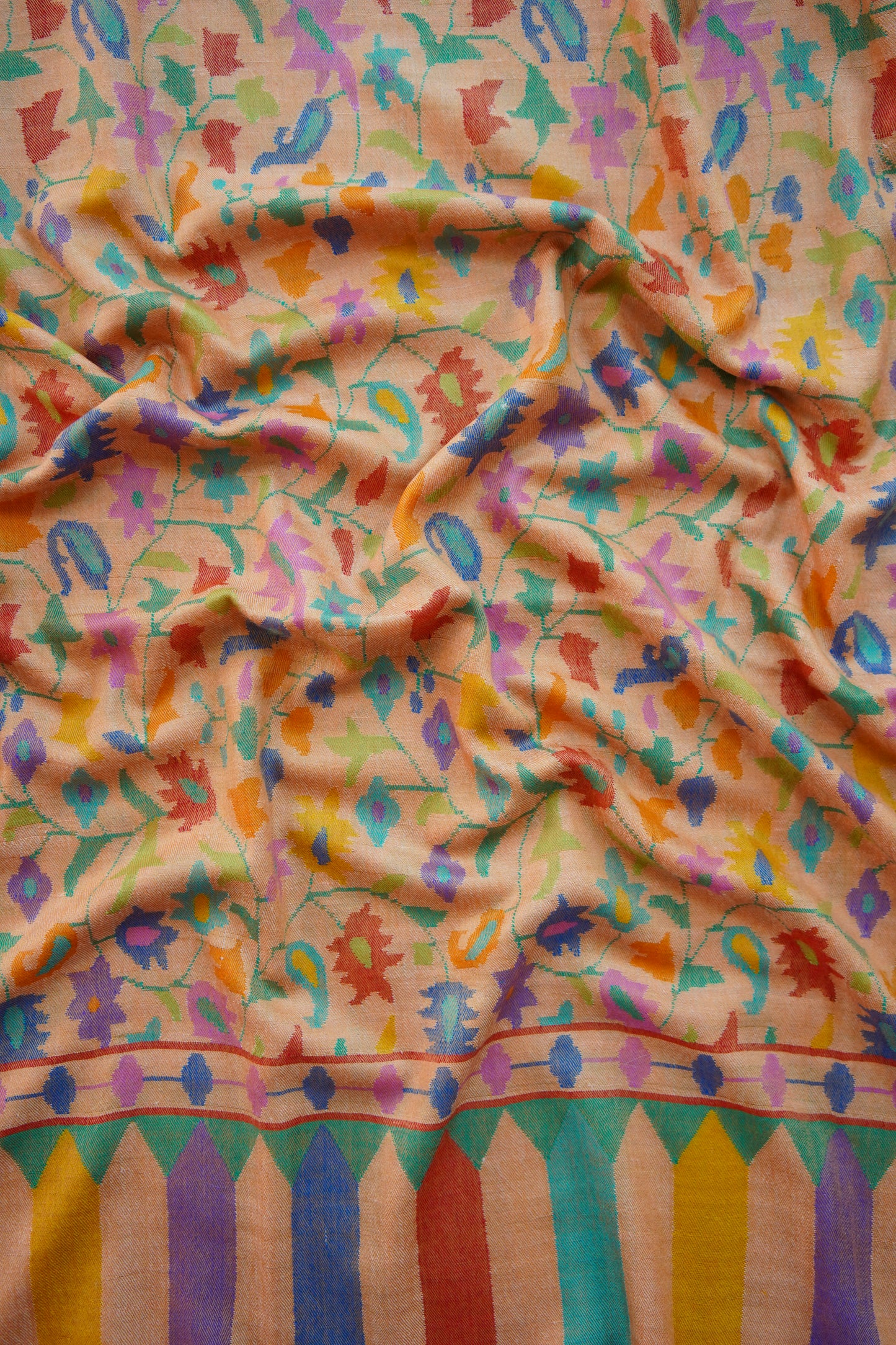 apricot GI kani jamma pashmina shawl 0015