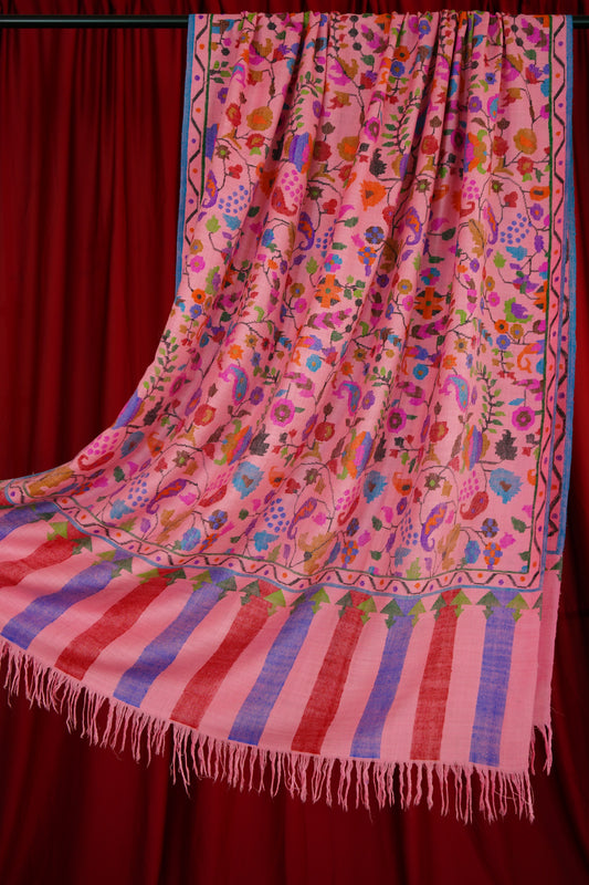 pink GI kani jamma pashmina shawl 0024