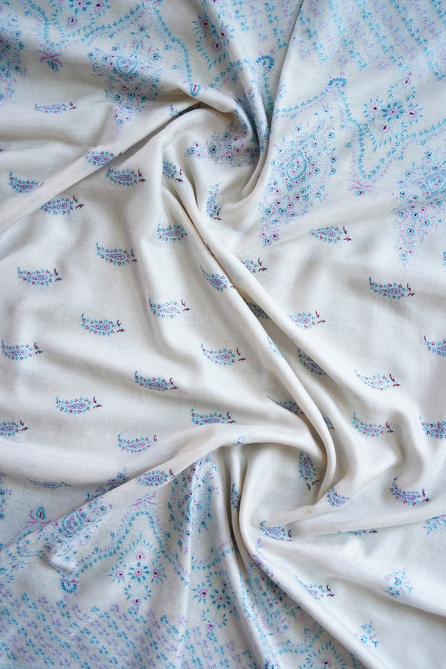 off white GI embroidery pashmina shawl 0028