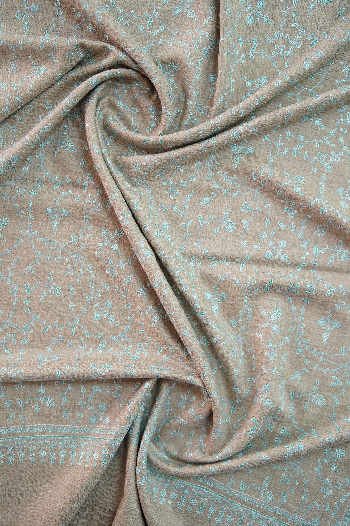 natural GI jaali embroidery pashmina stole 0043