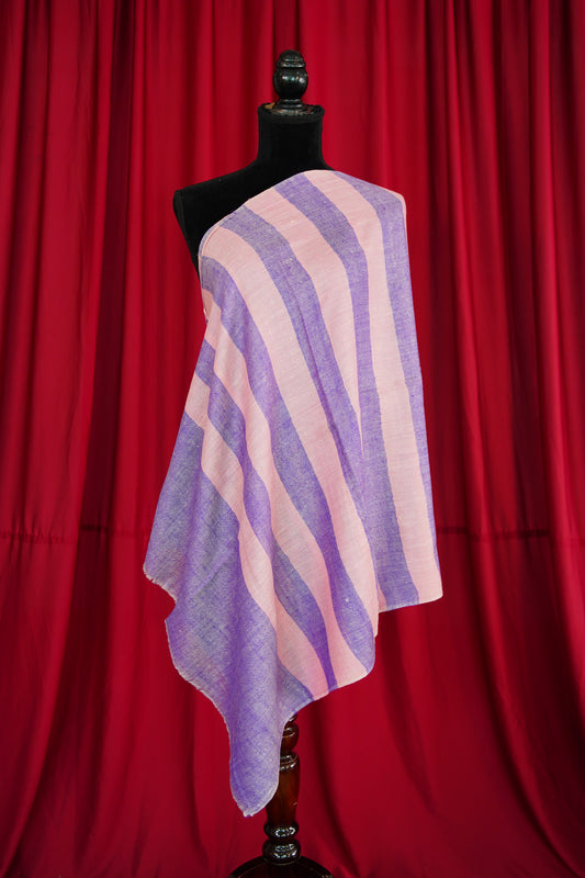 pink pattern striped pashmina stole 0057
