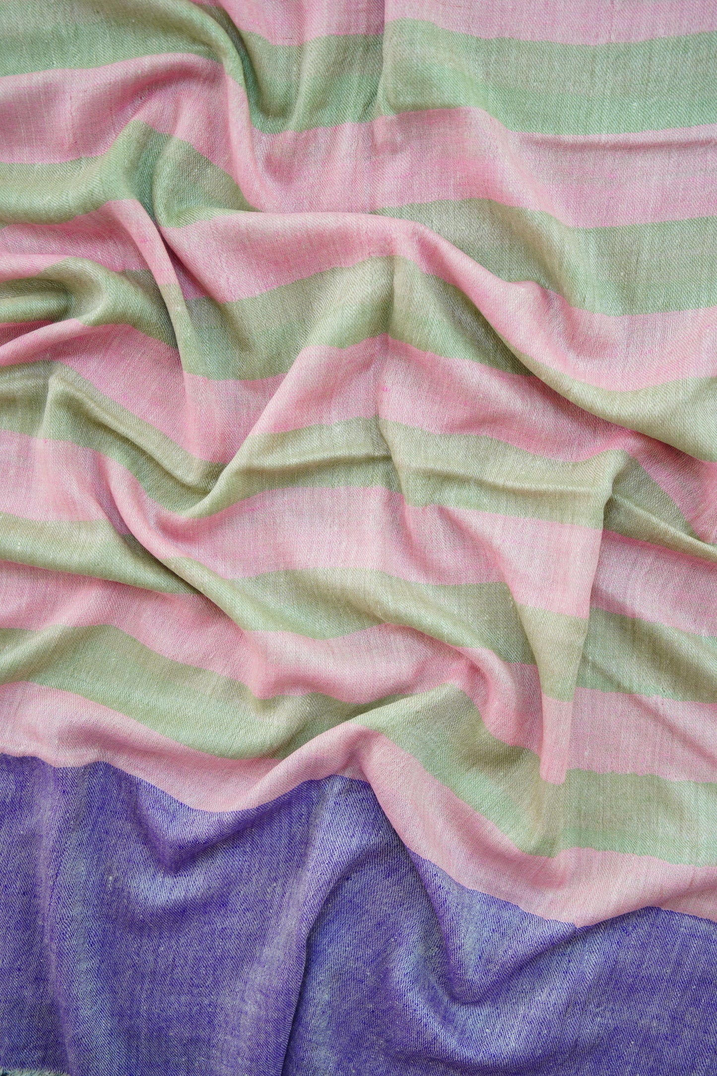 multi-coloured striped pashmina stole 0060