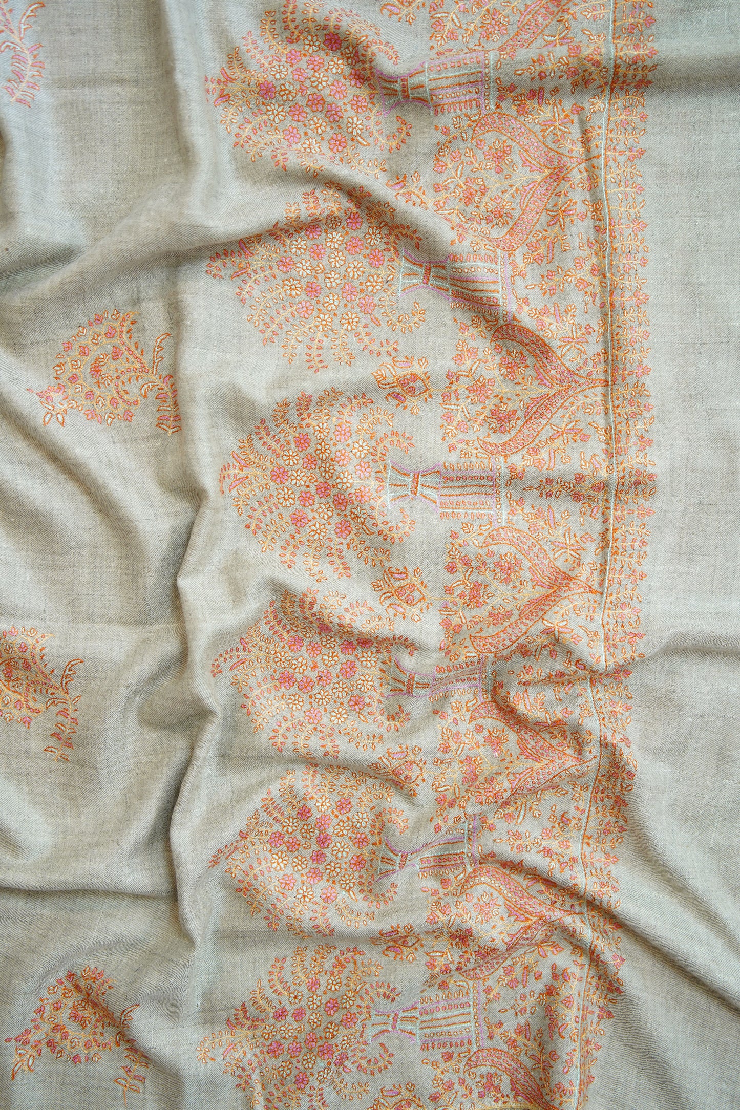 natural GI embroidery pashmina shawl 0068