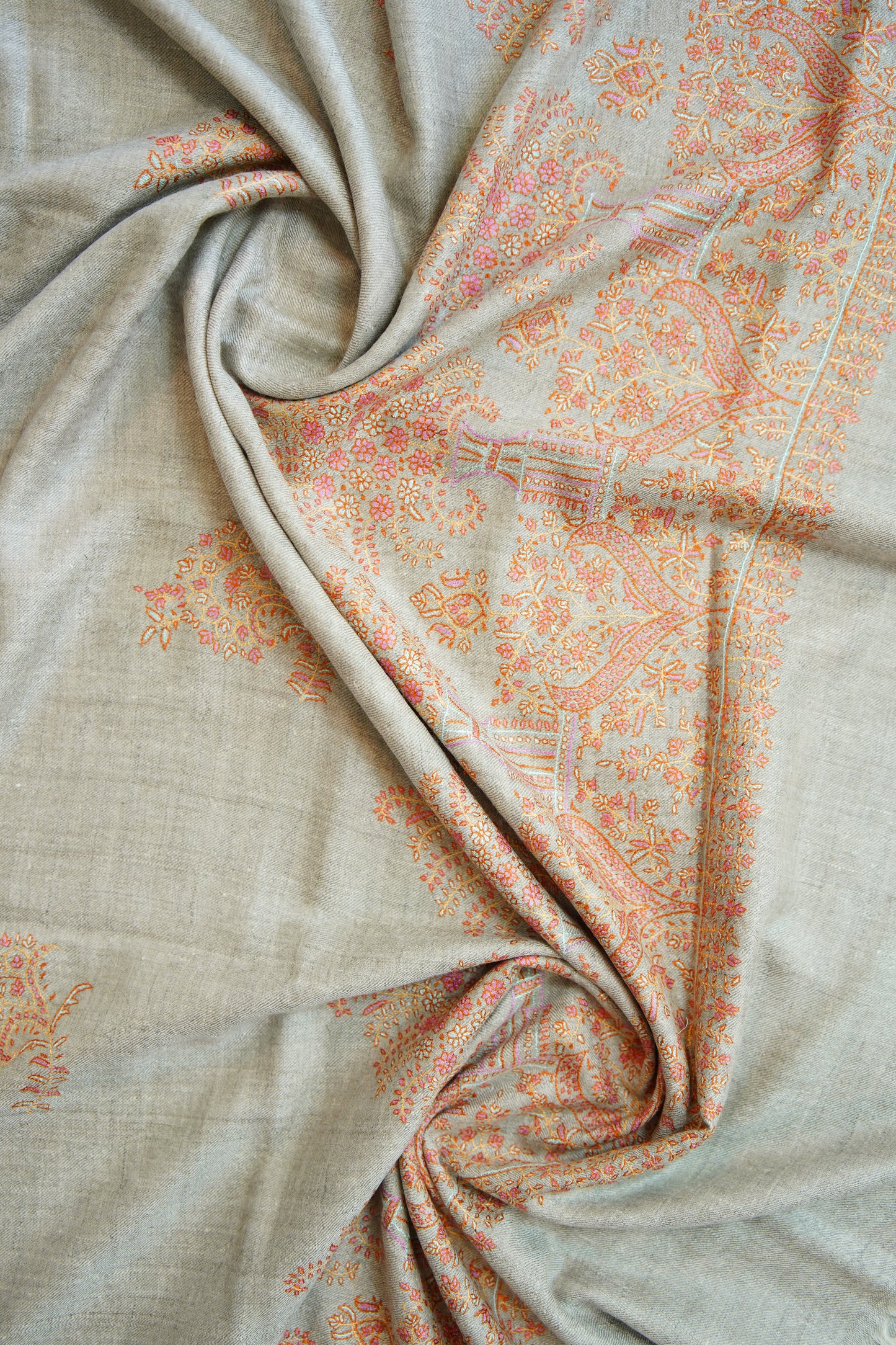 natural GI embroidery pashmina shawl 0068