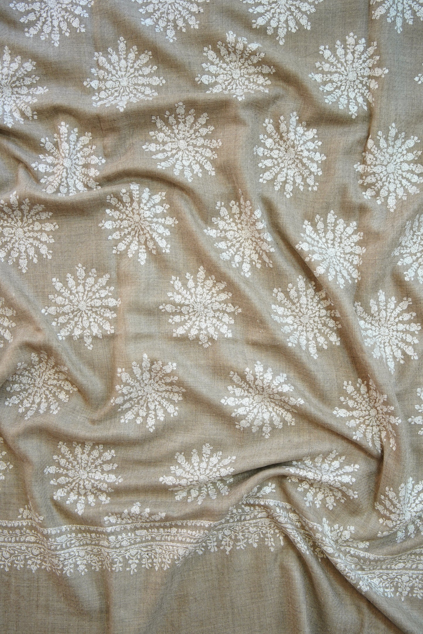 natural GI butis embroidery pashmina shawl 0085