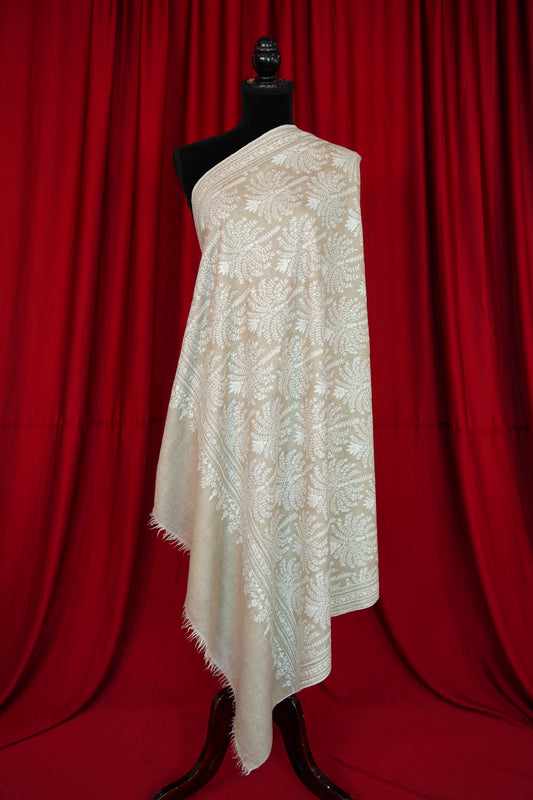 natural GI embroidery pashmina shawl 0103