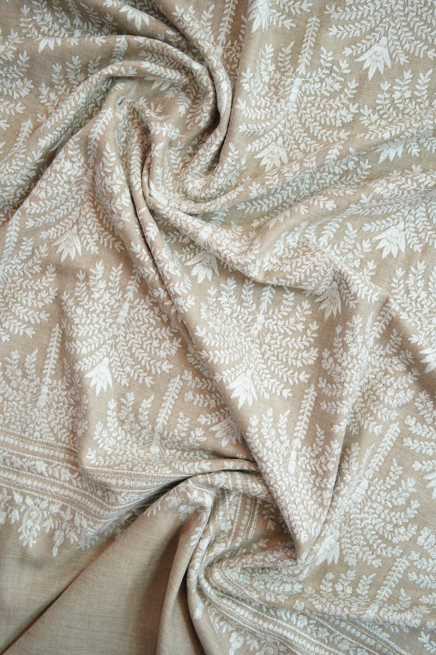 natural GI embroidery pashmina shawl 0103