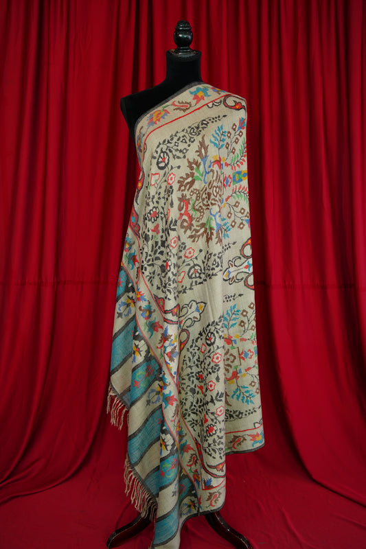 natural GI kani jamma pashmina shawl 0117