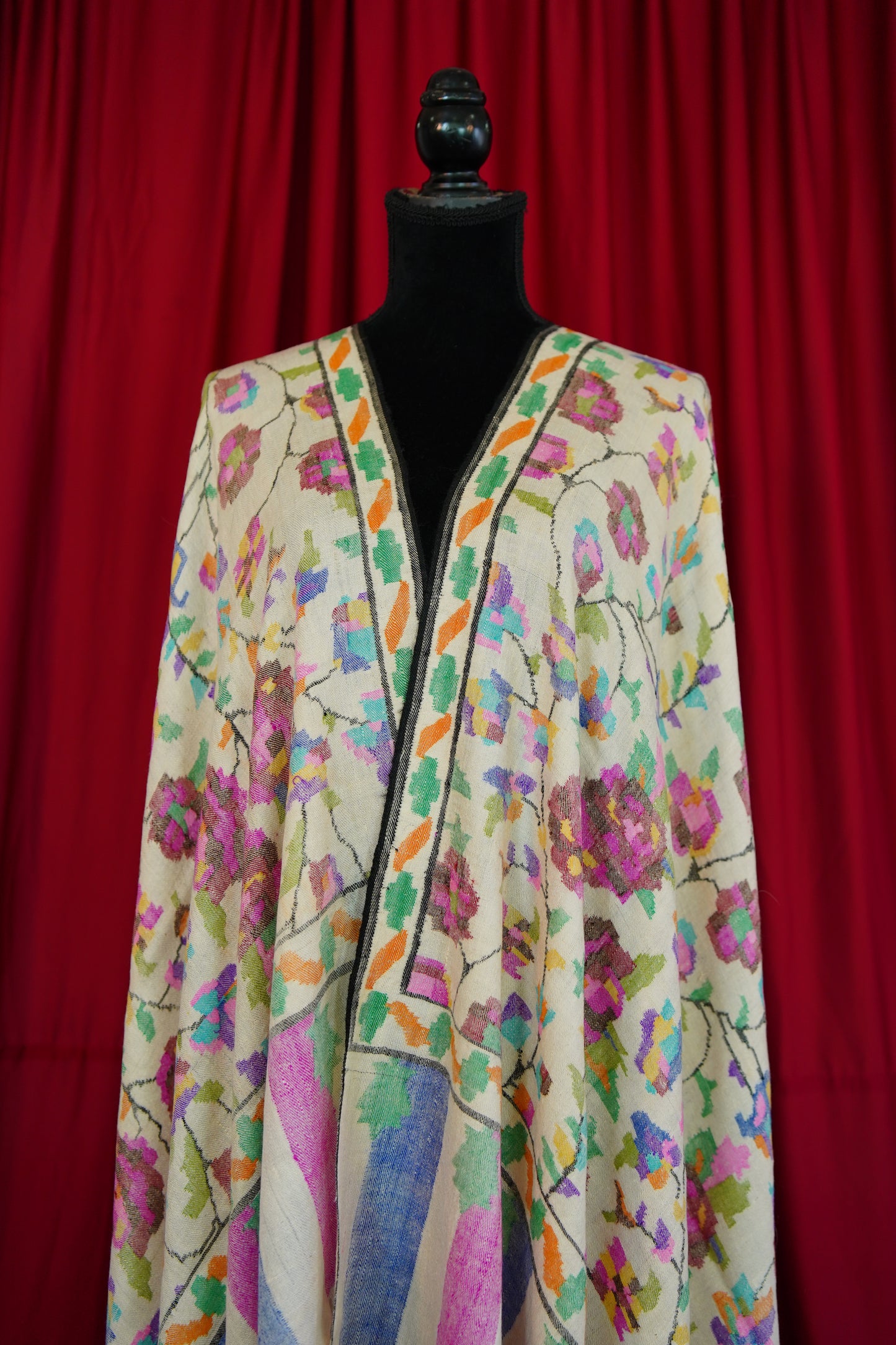 white GI kani jamma pashmina shawl 0119