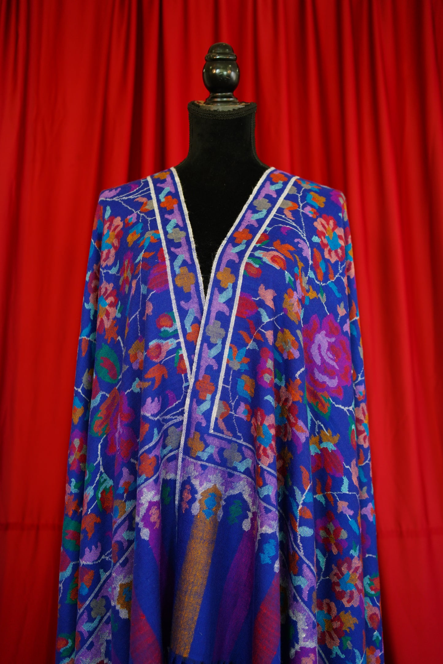 blue GI kani jamma pashmina shawl 0122