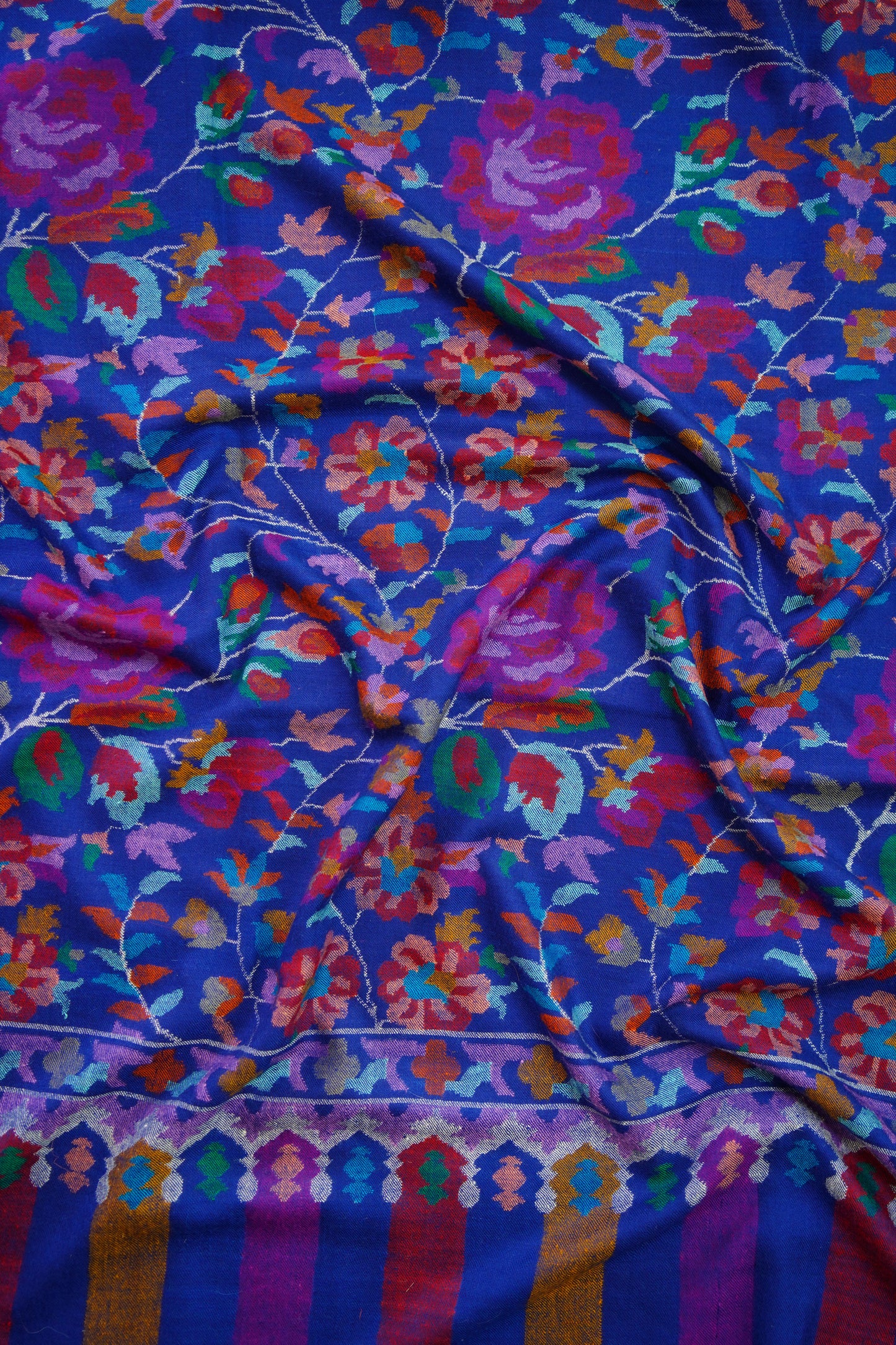 blue GI kani jamma pashmina shawl 0122