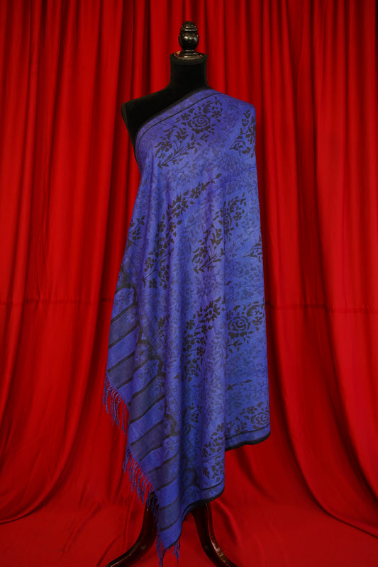 space blue GI kani jamma pashmina shawl 0127