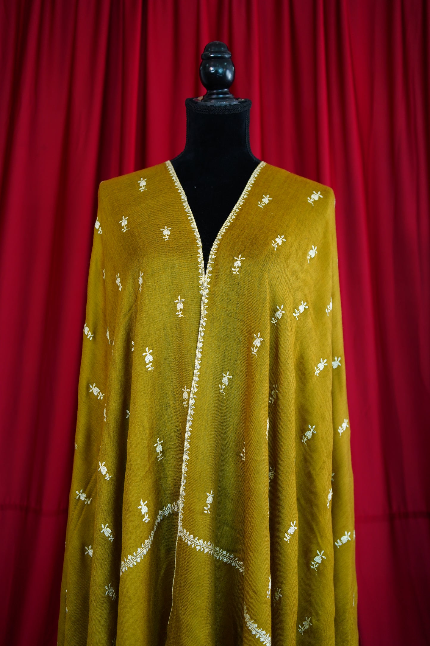 dijon butis GI embroidery pashmina shawl 0136