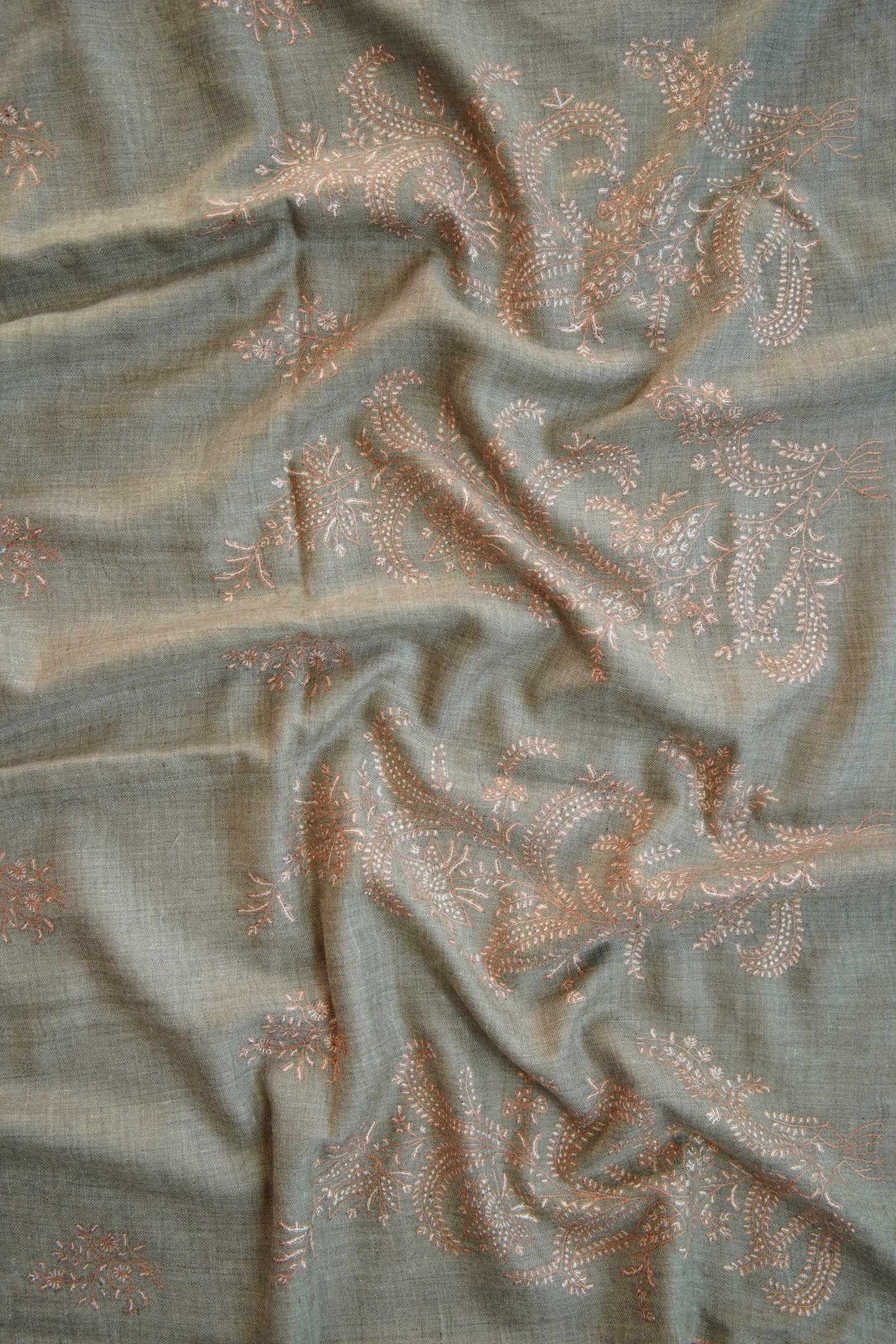 natural GI embroidery pashmina shawl 0187