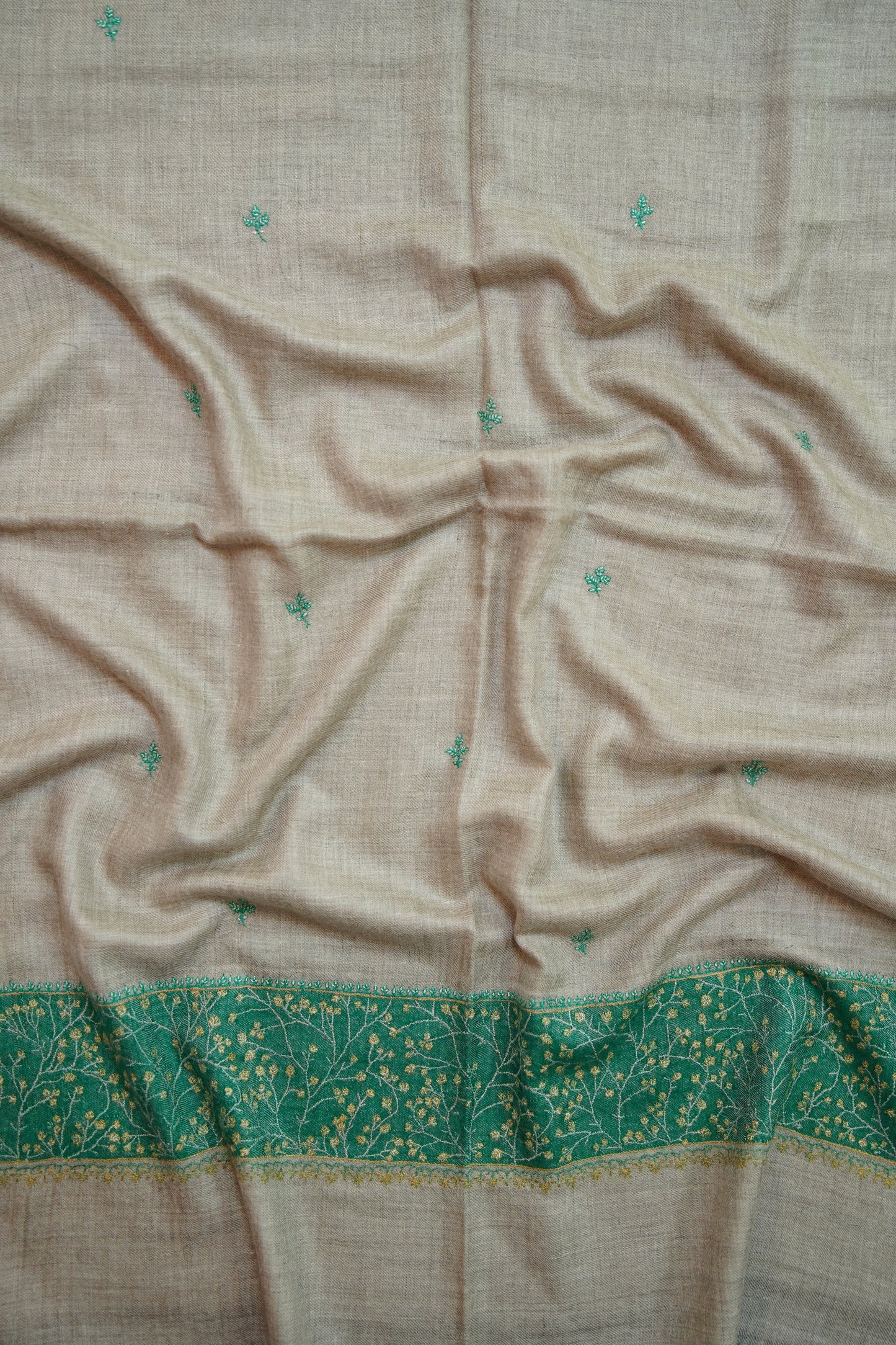 natural GI butis embroidery pashmina stole 0220