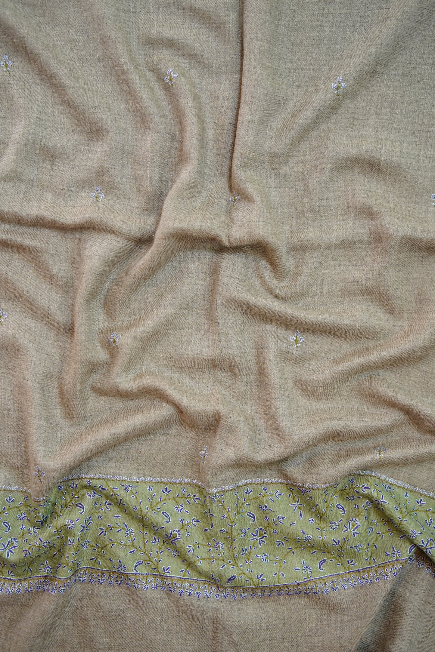 natural GI embroidery pashmina stole 0225
