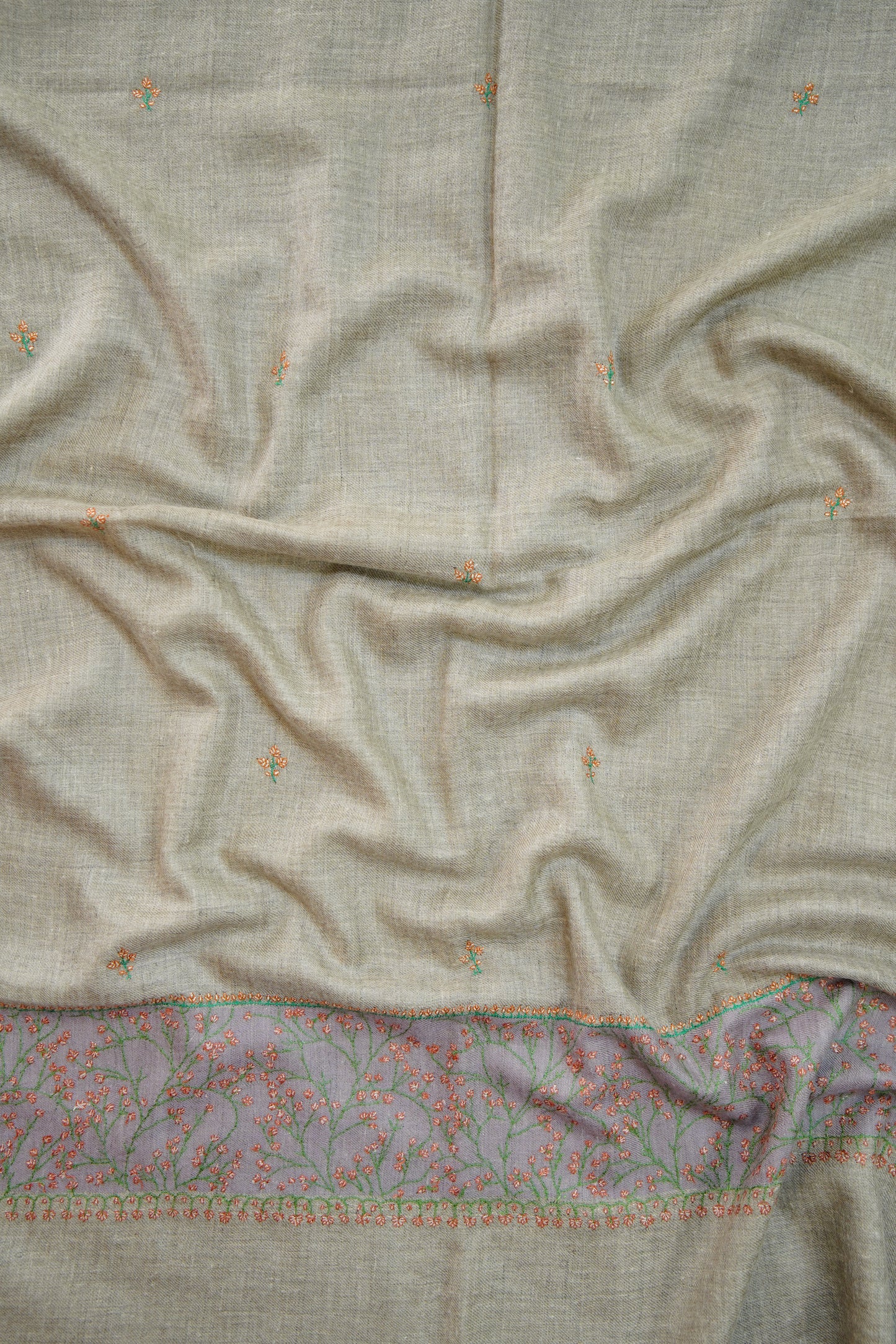 natural GI embroidery pashmina stole 0228