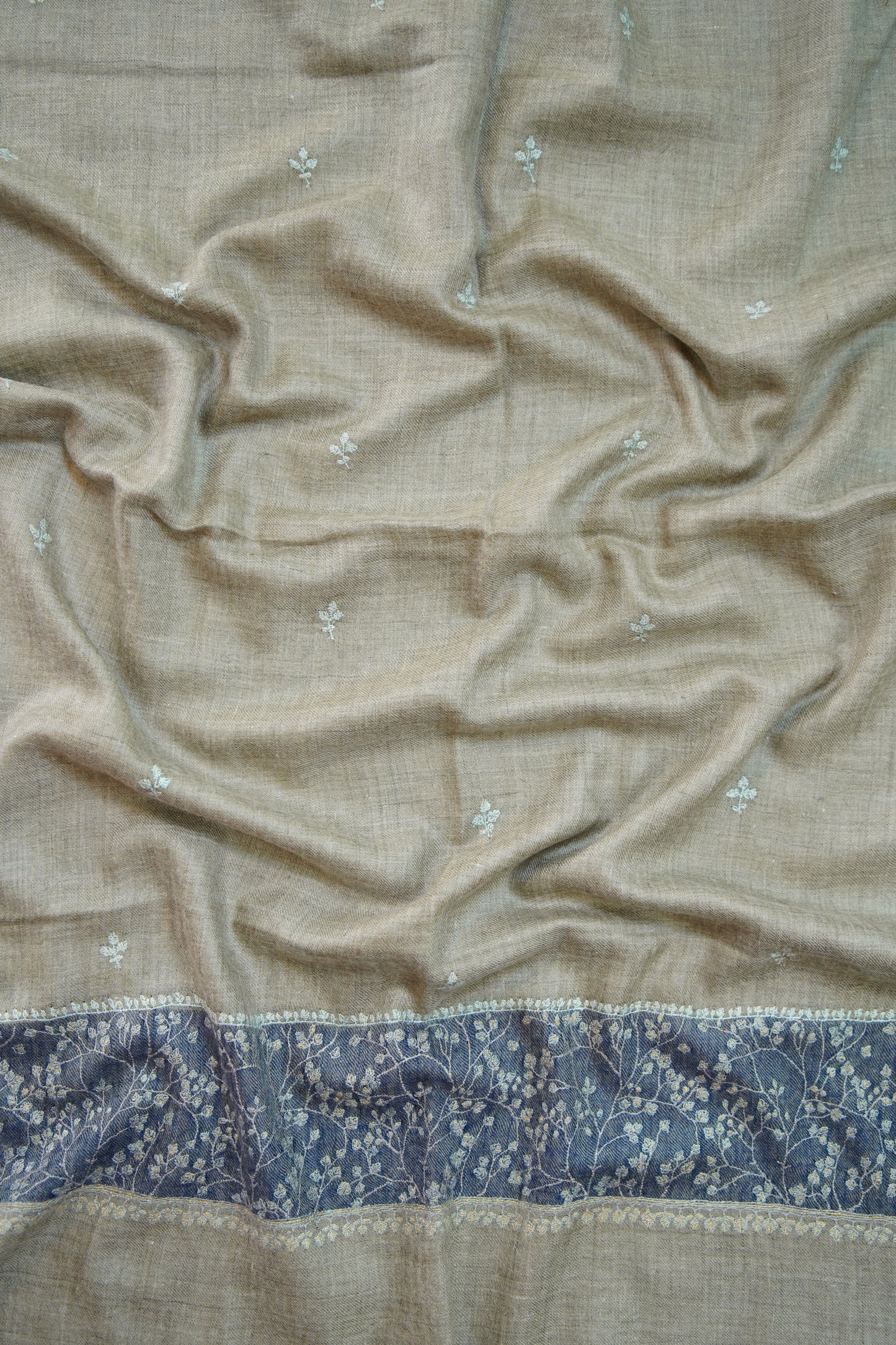 natural GI embroidery pashmina stole 0229