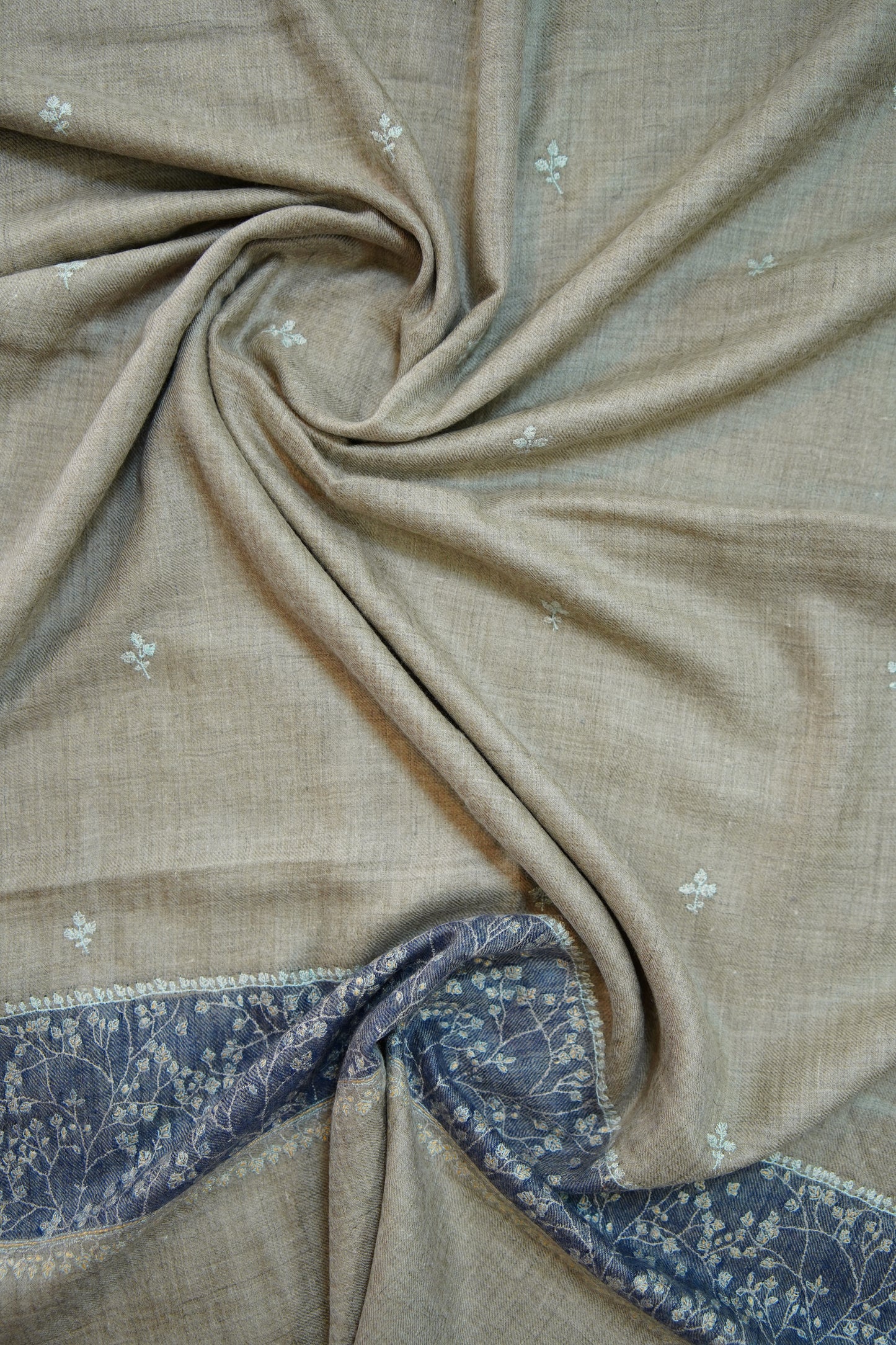 natural GI embroidery pashmina stole 0229