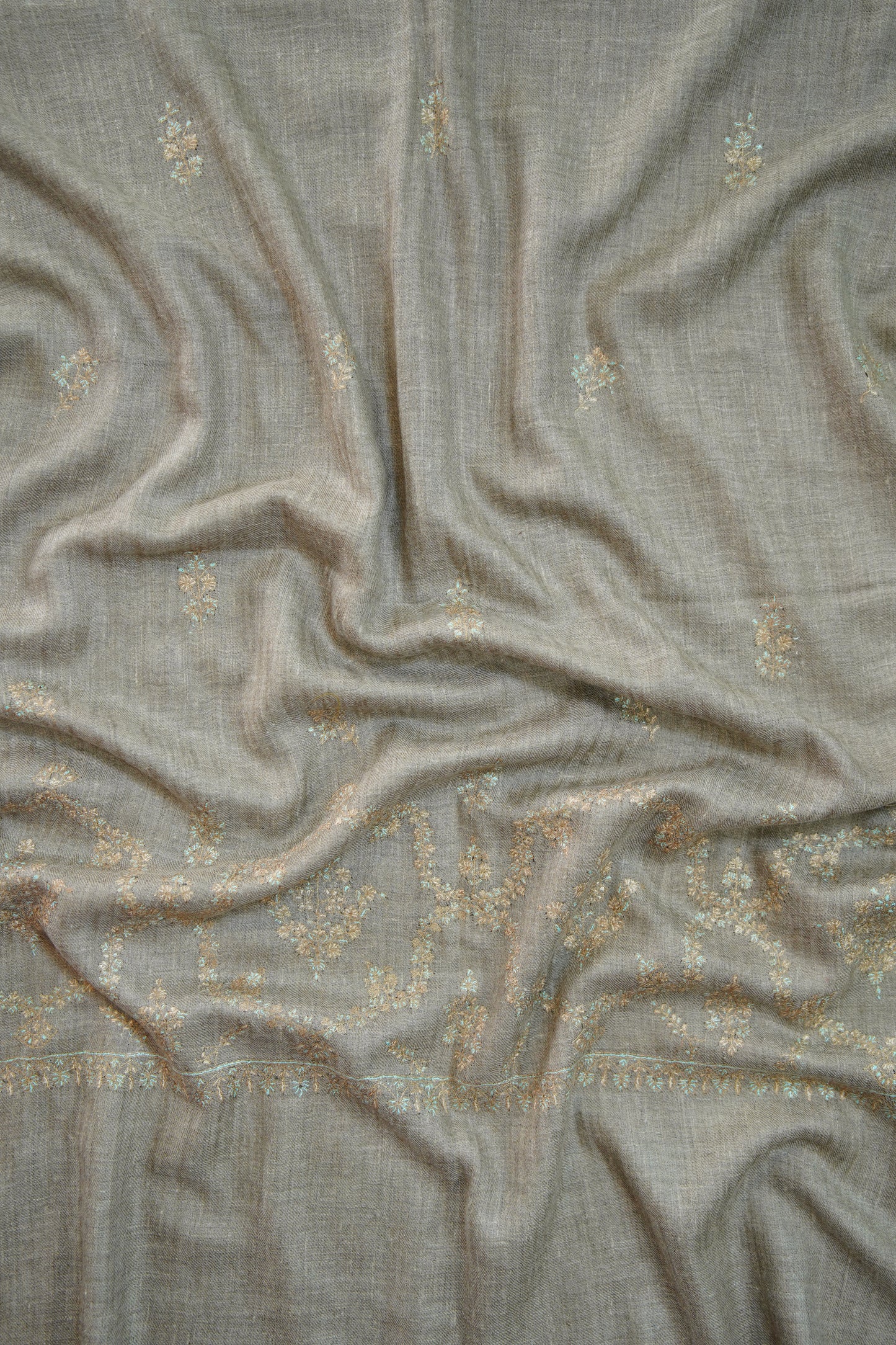 natural GI butis embroidery pashmina stole 0231