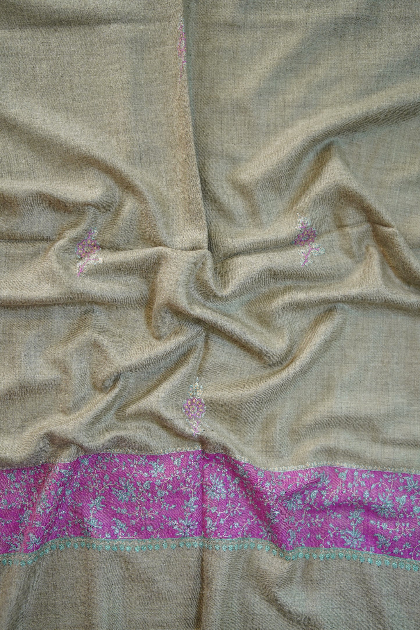 natural GI embroidery pashmina stole 0234