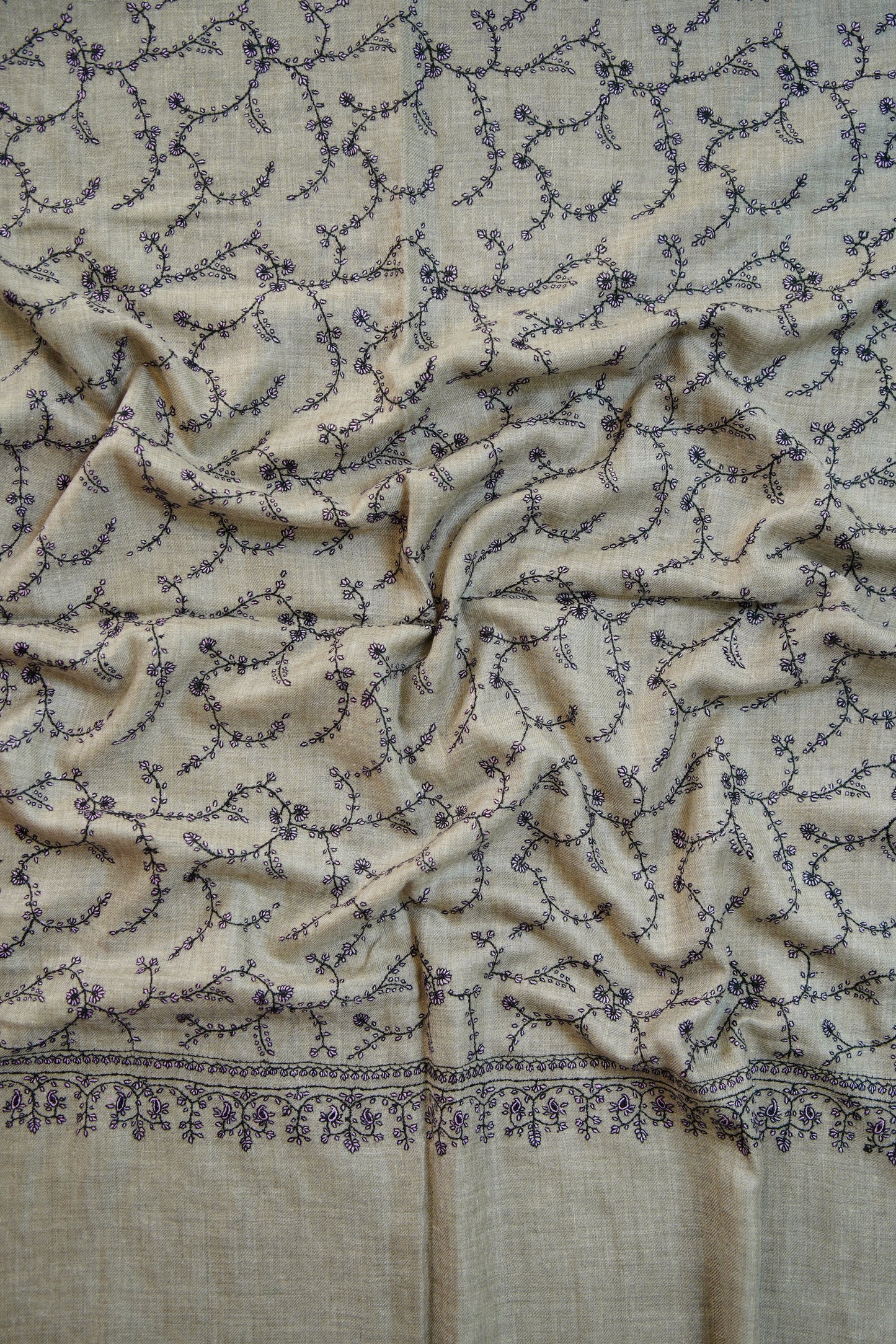 natural GI jaalii embroidery pashmina stole 0237