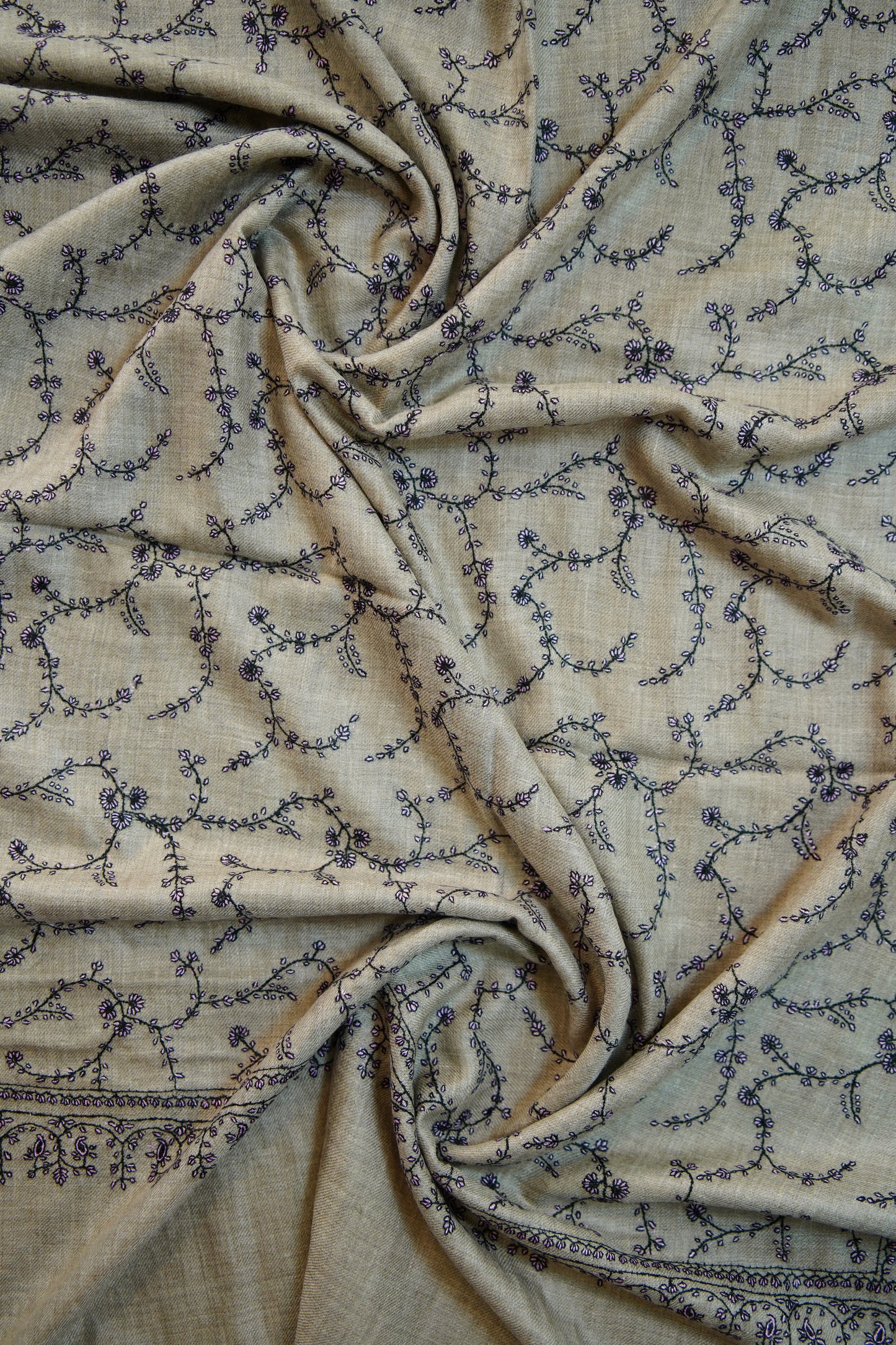 natural GI jaalii embroidery pashmina stole 0237