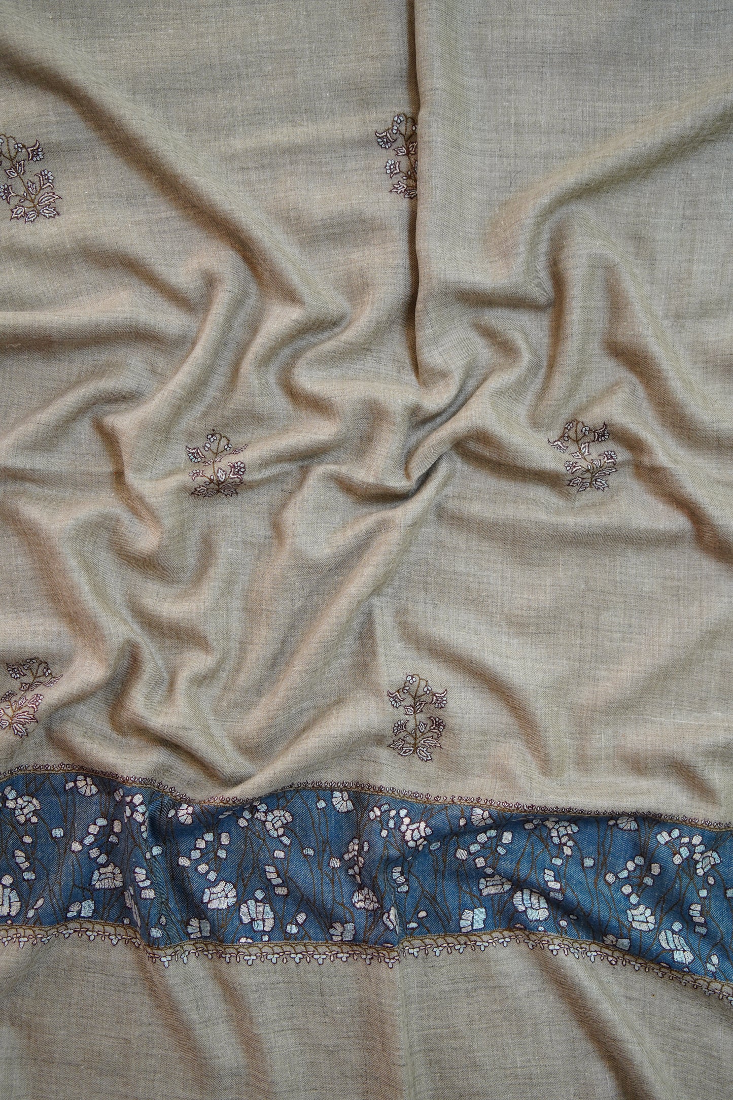 natural GI embroidery pashmina stole 0240