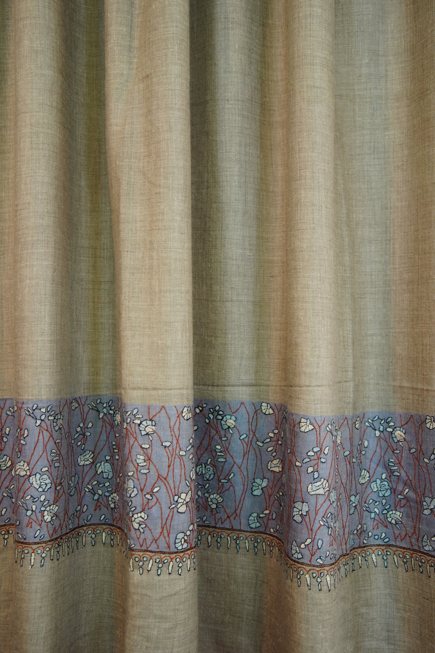 natural XL GI embroidery pashmina shawl 0259