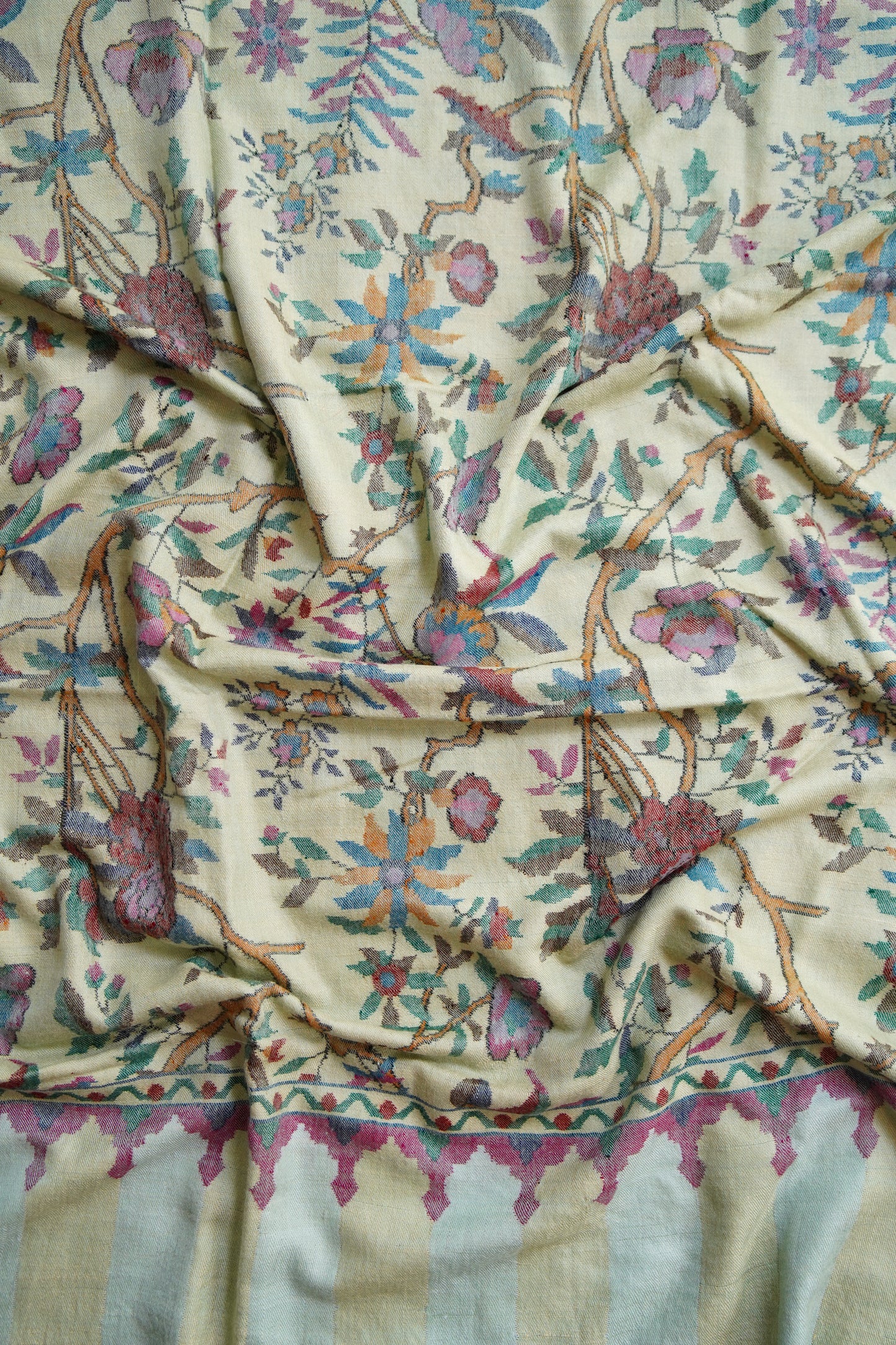 gulabdaar GI kani jamma pashmina shawl 0264