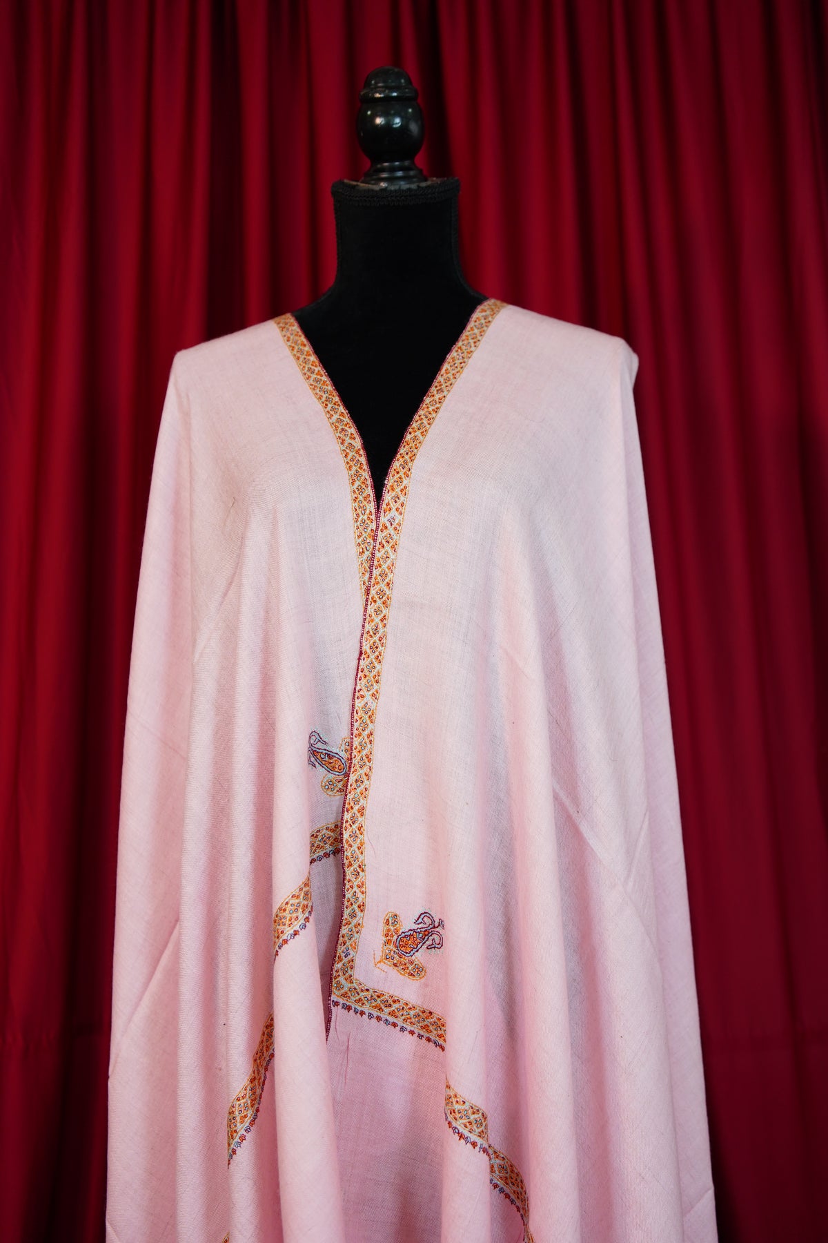 lemonade GI embroidery pashmina shawl 0328