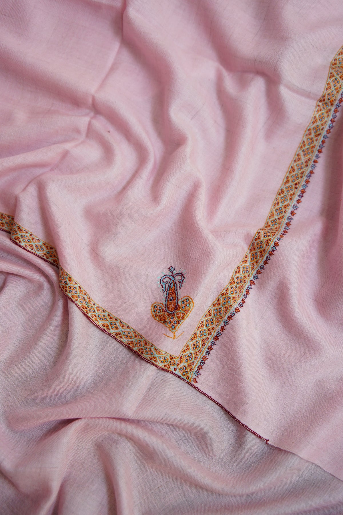 lemonade GI embroidery pashmina shawl 0328