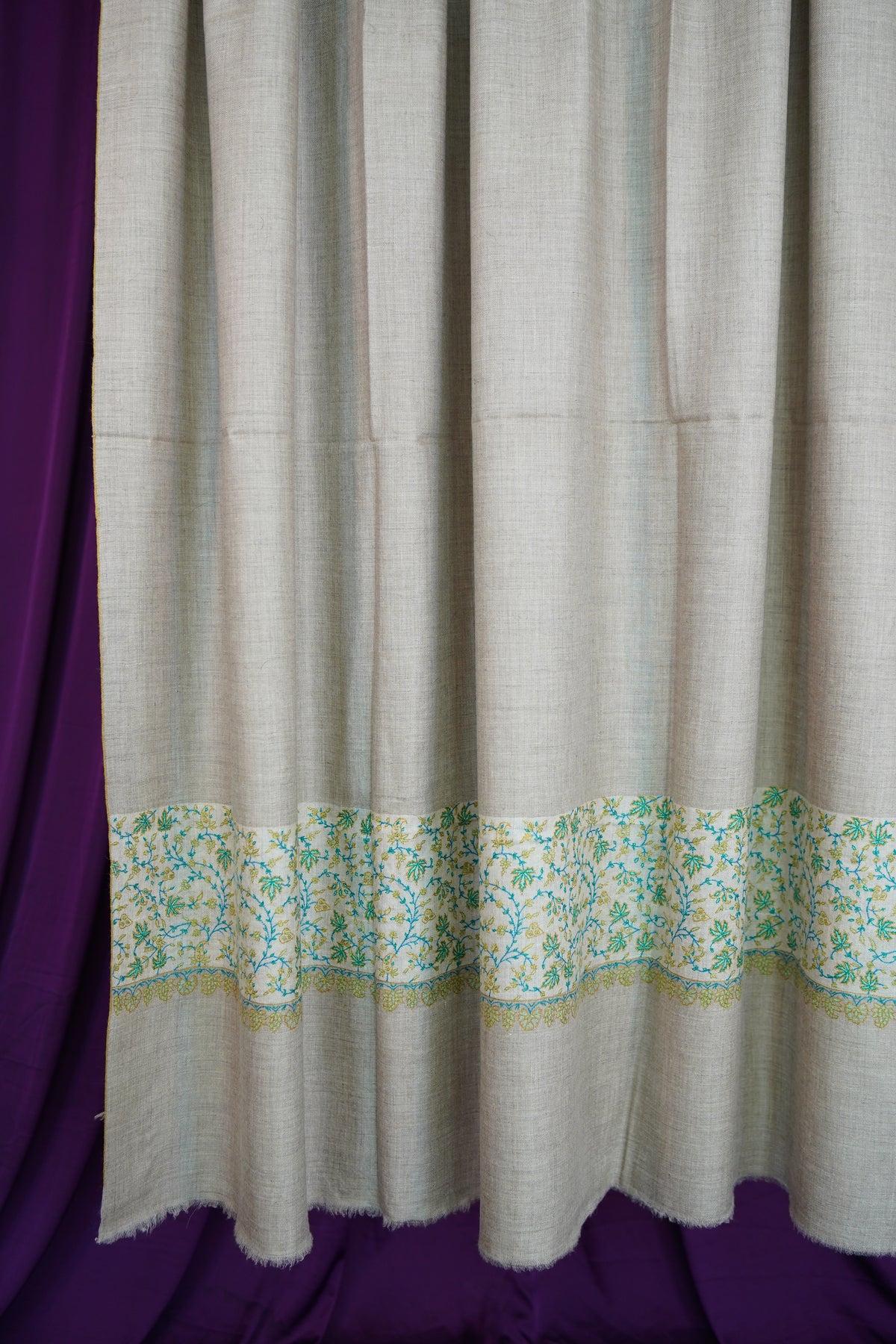natural XL GI paldaar embroidery pashmina shawl 0333