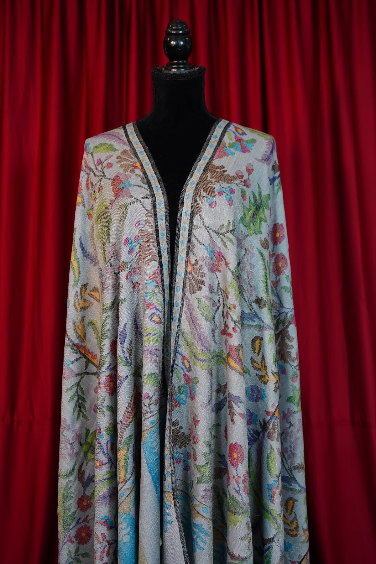 pewter gray GI kani jamma pashmina shawl 0342