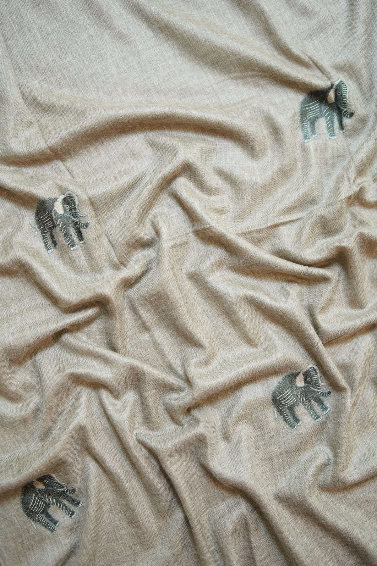 natural GI butis embroidery pashmina shawl 0354