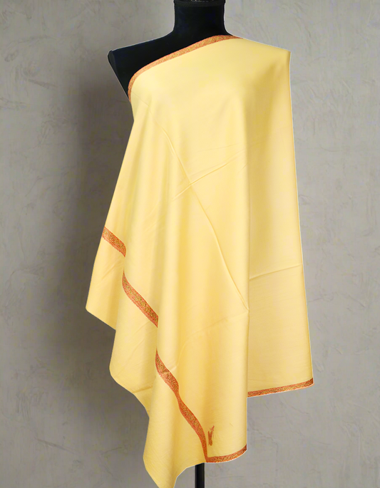 amber silk embroidery pashmina shawl 8244