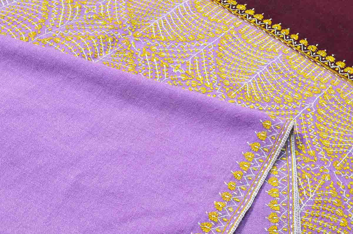 patchwork embroidery shawl - 4808