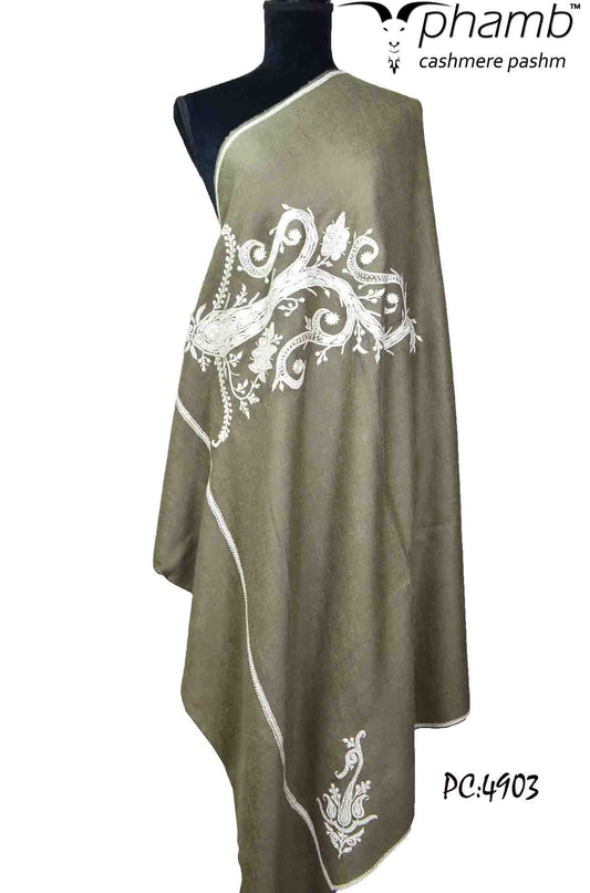 Natural tilla shawl - 4903