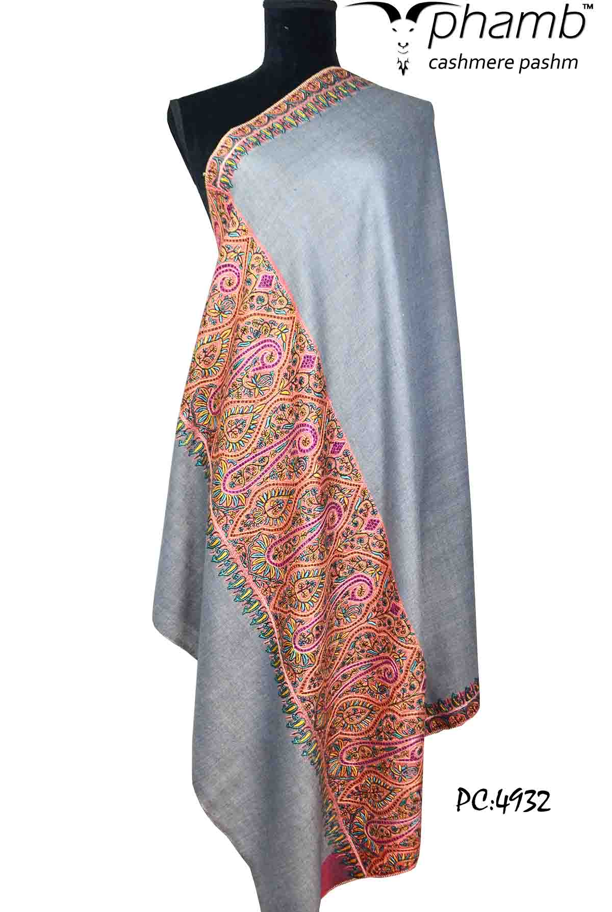 grey p.mashi shawl - 4932
