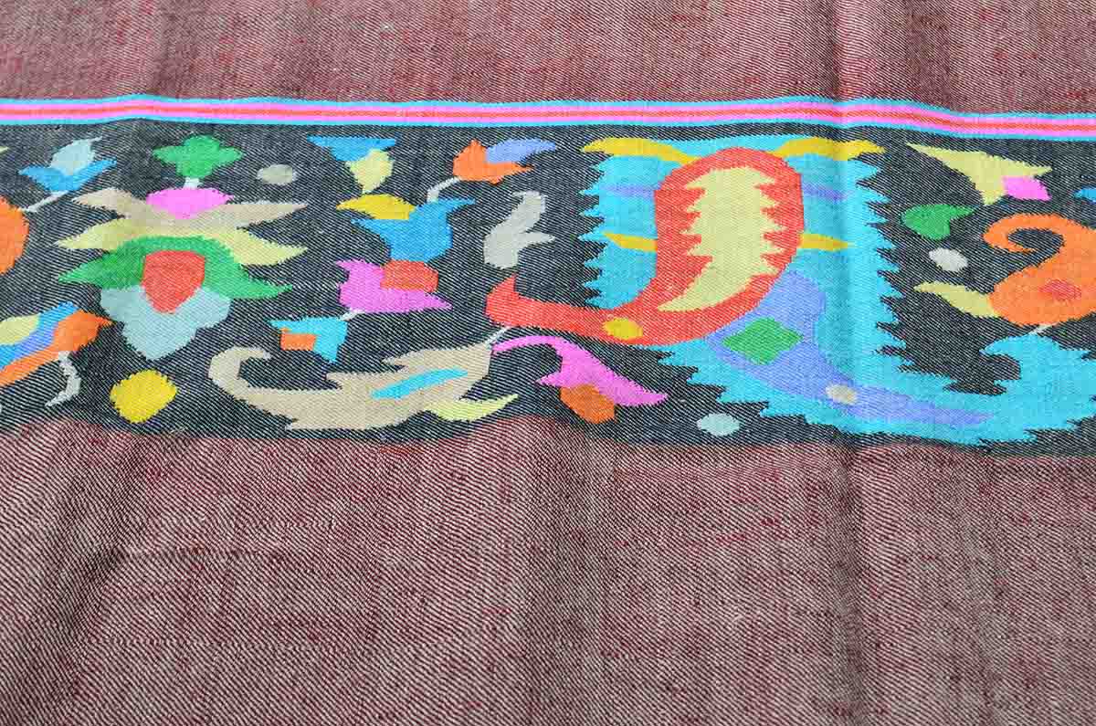 kani border shawl - 4966