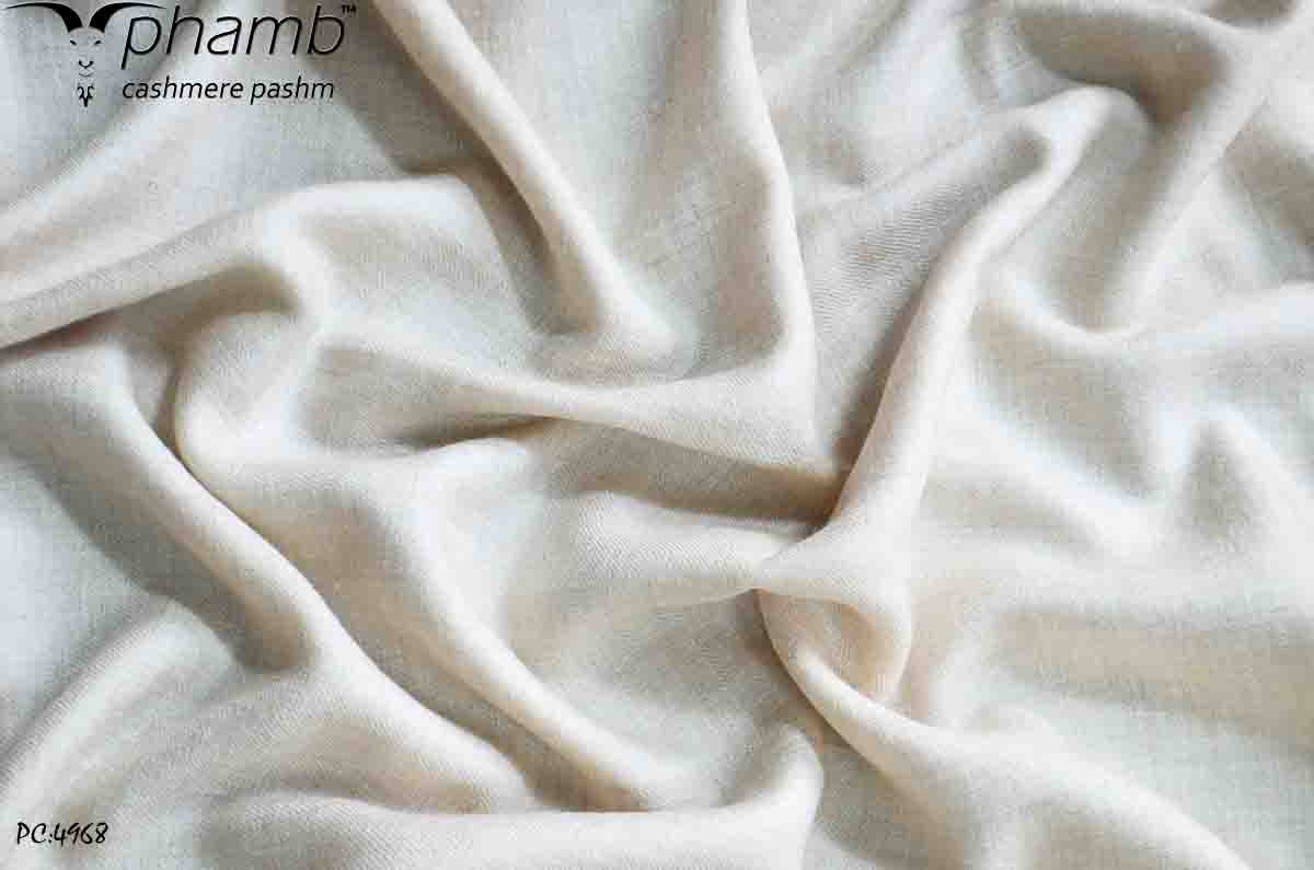 plain white gents shawl - 4968