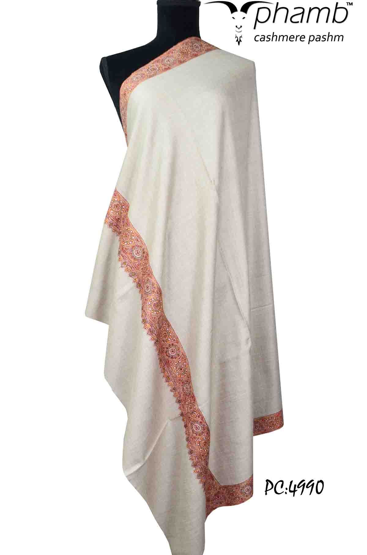 natural sozni shawl - 4990