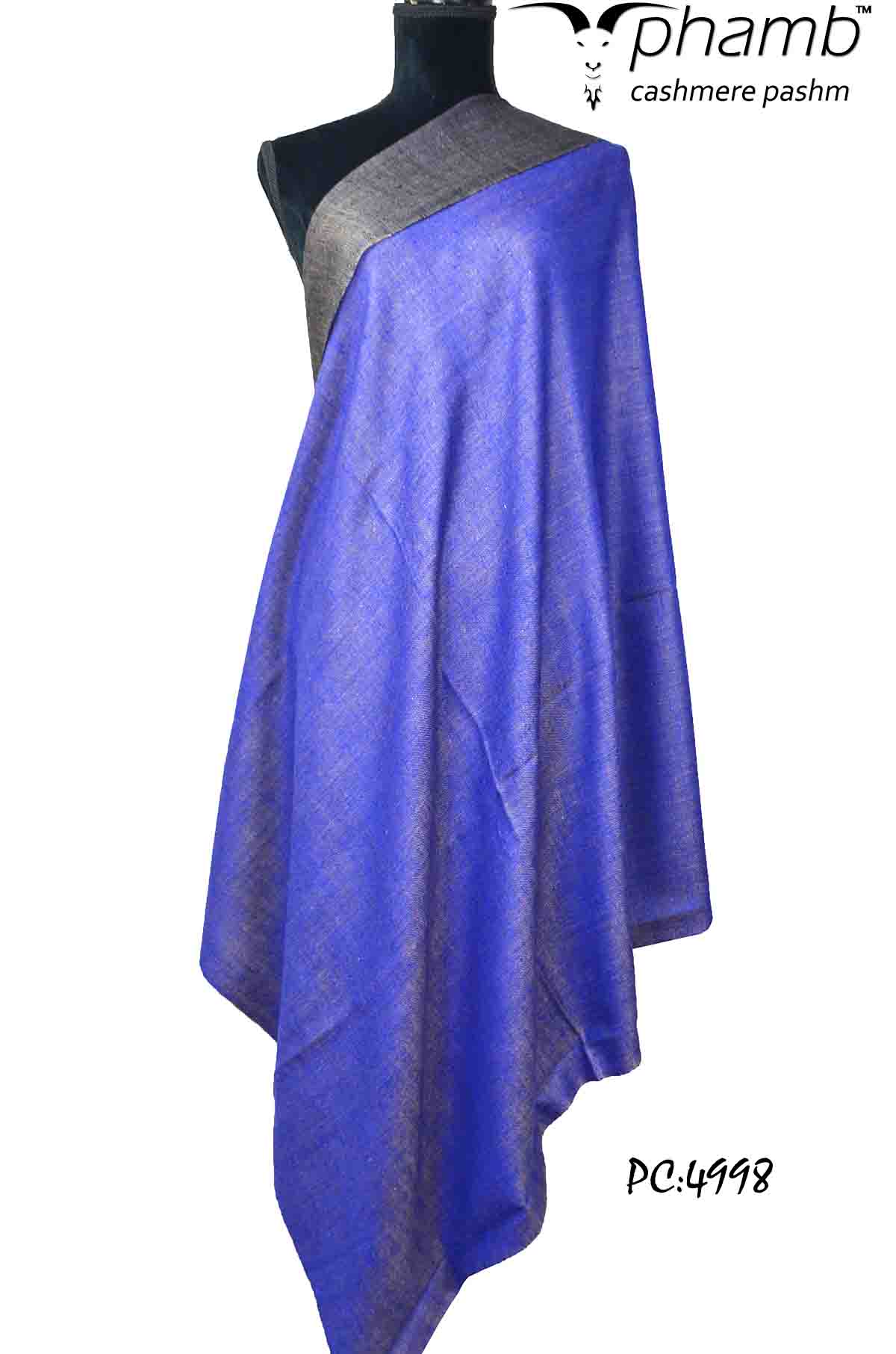 plain reversible shawl - 4998