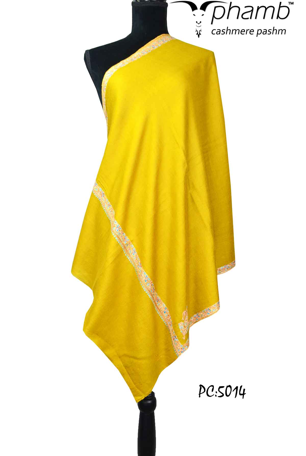 mustard baildaar shawl -  5014