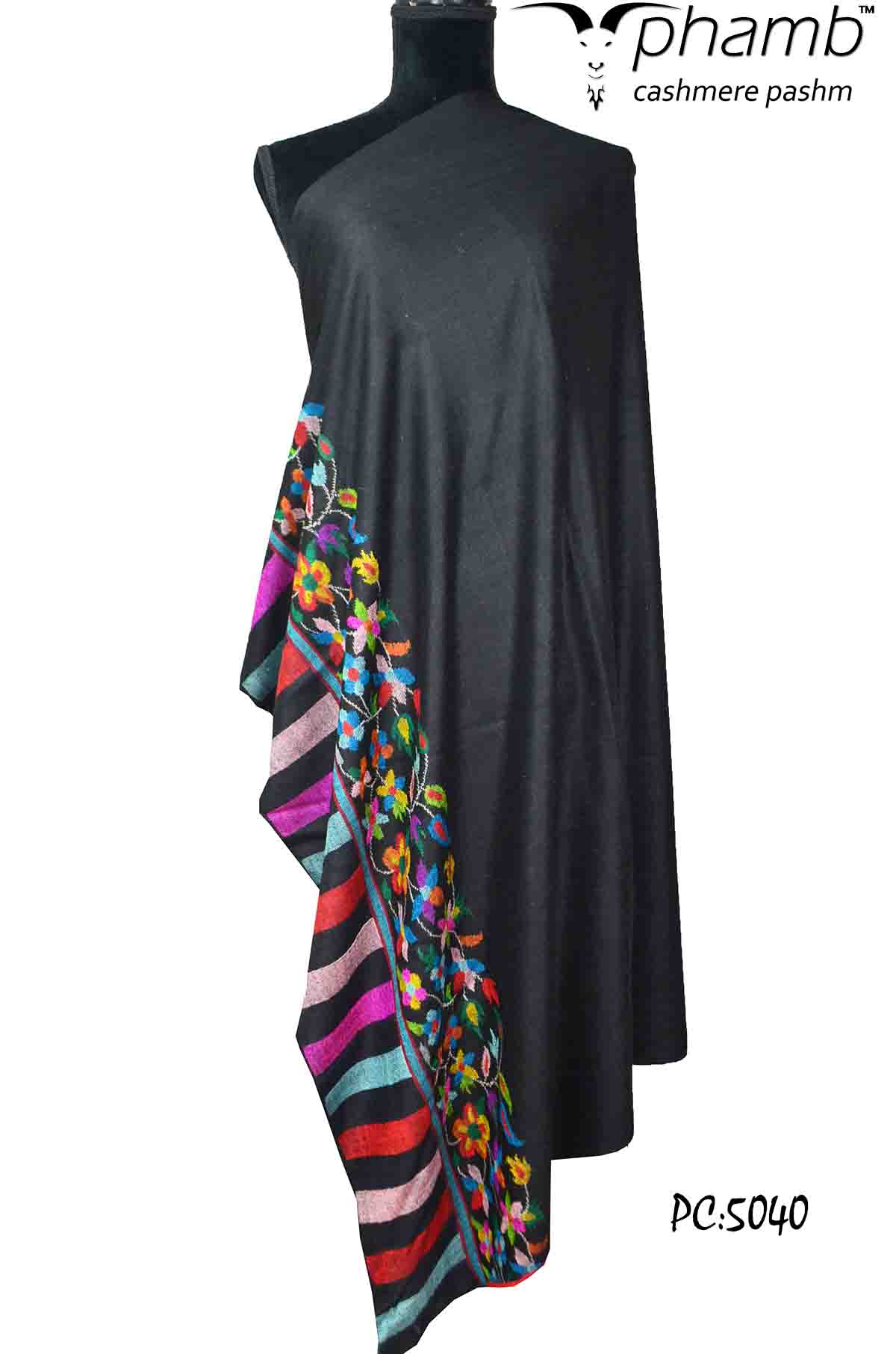 Black kani shawl-5040