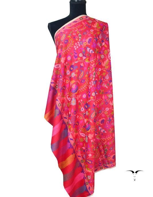 Red Kani Pashmina Shawl 5075