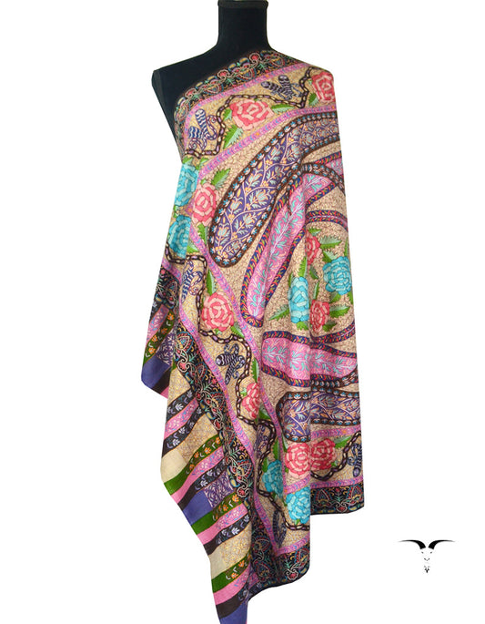 Multicolour Kalamkari Shawl 5091