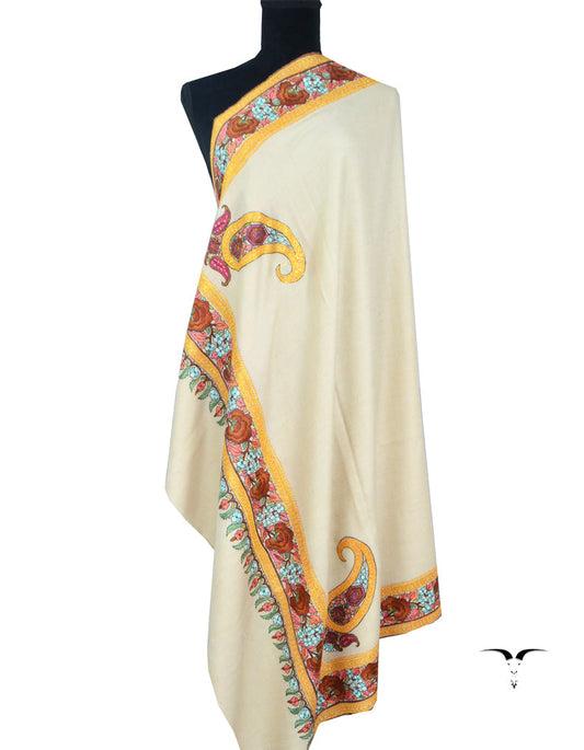 White Pashmina Shawl 5150